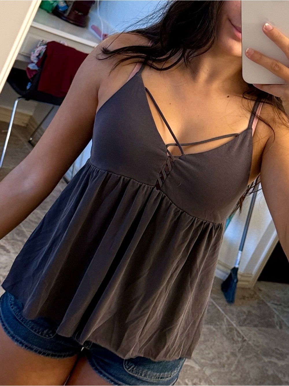 American Eagle Outfitters Gray Camisole